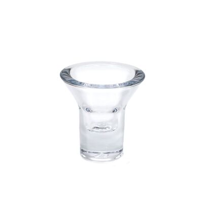 LUMI candle holder clear glass