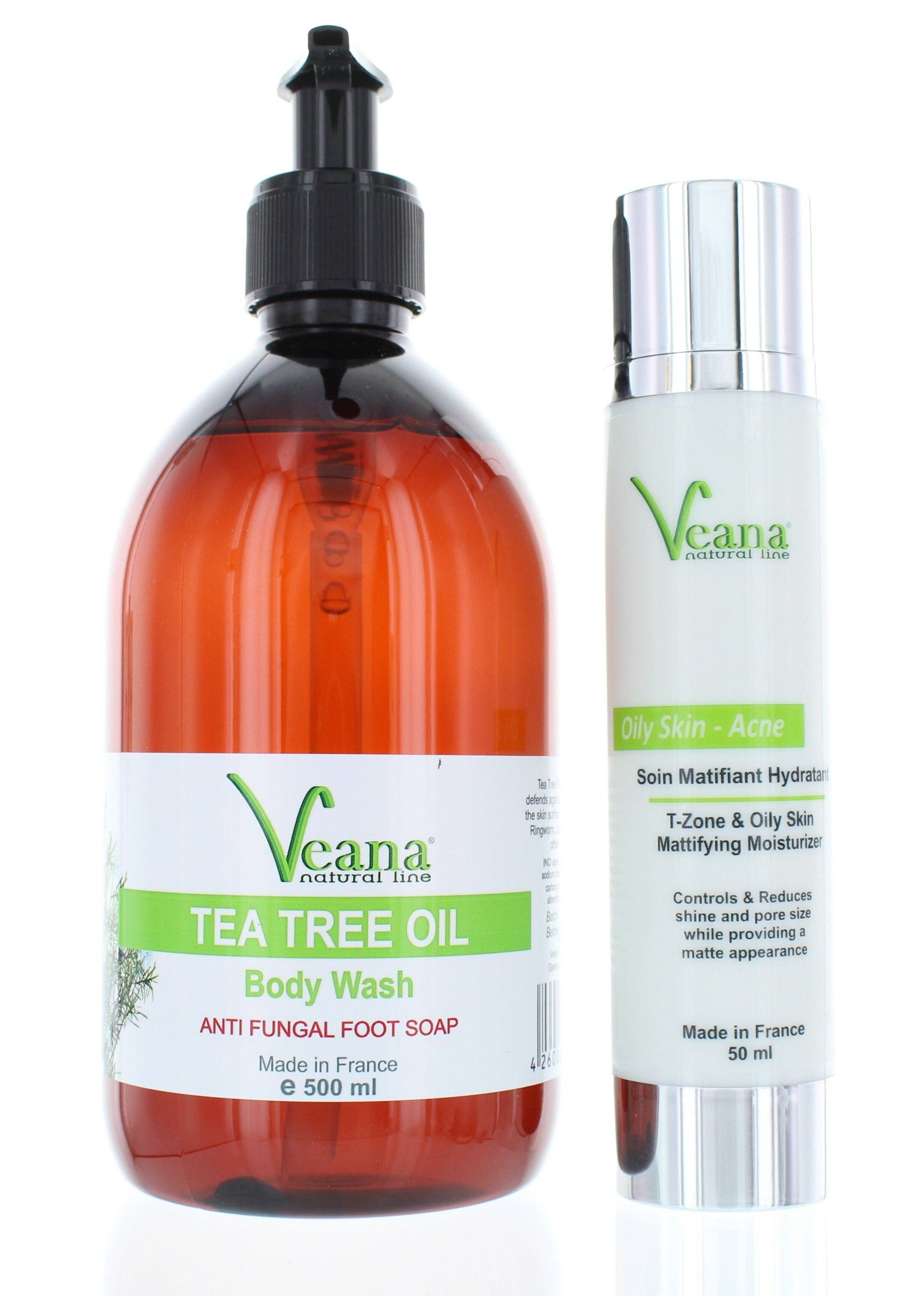 Sapone antiacne viso e corpo + Gel idratante opacizzante zona T