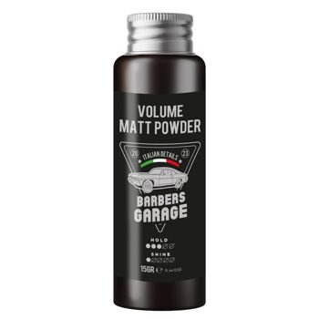 Barbers Garage Poudre volumisante mate pour cheveux (15g) 1