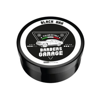 Cire capillaire noire Barbers Garage contre les cheveux gris (100g) 1