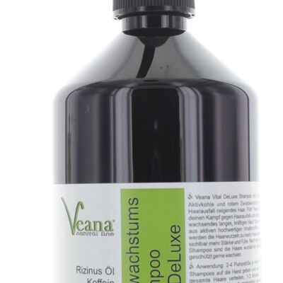 Veana Hair Growth - Champú Vital DeLuxe (250-1000ml) - Detener la caída del cabello, reactivar el crecimiento del cabello
