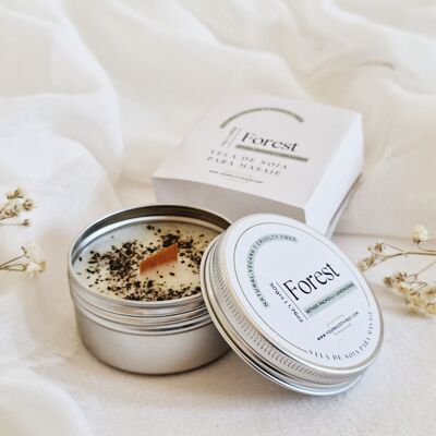 Forest massage soy candle (patchouli, vetiver and lemongrass) 50gr