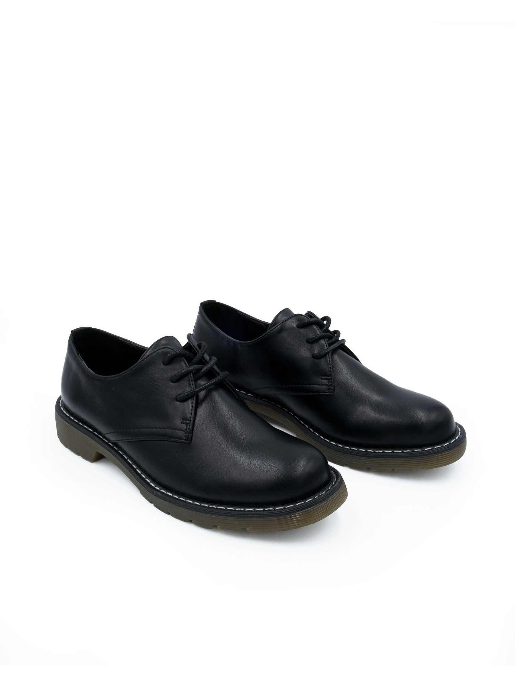 CHERRY | Women's Low Heel Oxford Derby Shoes – Rubber Sole
