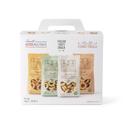 Taralli Pugliesi Bundle - Multipack 4x250g Traditional Flavours