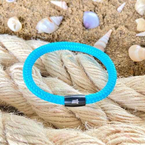 Men's cord bracelet - Erebus Light blue