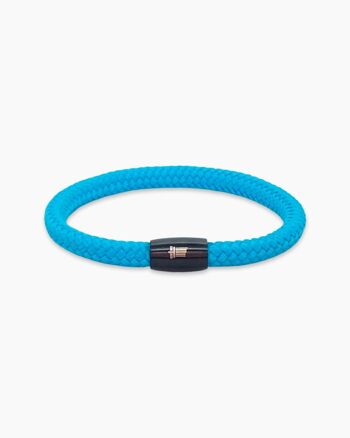 Bracelet cordon homme - Erebus Bleu clair 2
