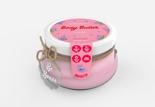 100% Natural Body Butter Lilac, Whipped Body Butter with Shea Butter, Vegan Organic Body Butter, All Natural Body Butter with Shea, Body Butter with a message