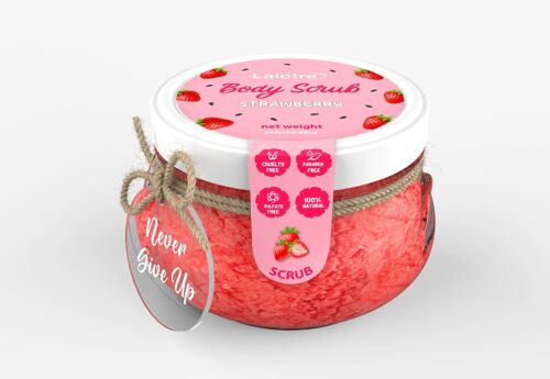 100% Natural Body Scrub Watermelon, Body Peeling, Organic Body Scrub, Vegan Body Scrub with a motivational message