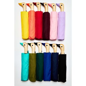 Parapluie multipack couleurs unies compact respectueux de l'environnement résistant au vent 1