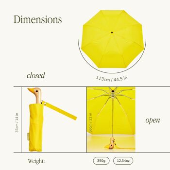 Parapluie multipack couleurs unies compact respectueux de l'environnement résistant au vent 8