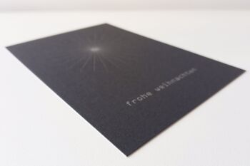 Carte postale "Étoile de Noël" - simplicité et vœux heureux 2