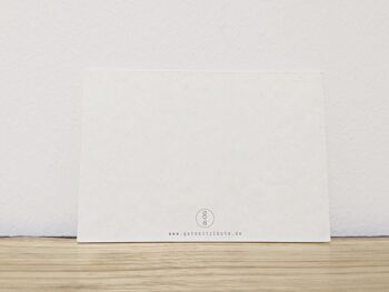 Carte postale mini DIN A7 « nous et maintenant » - imprimée sur carton de pâte mécanique 2