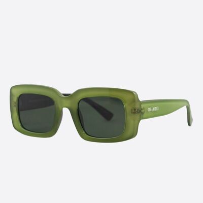 ECO-FRIENDLY SUNGLASSES (POLARIZED) - IDA CRYSTAL GREEN BLACK