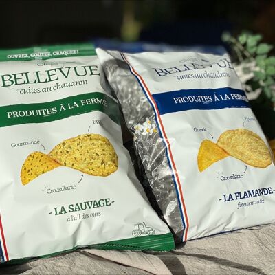 Chips artisanales du Nord - MIX Nature et Ail des ours