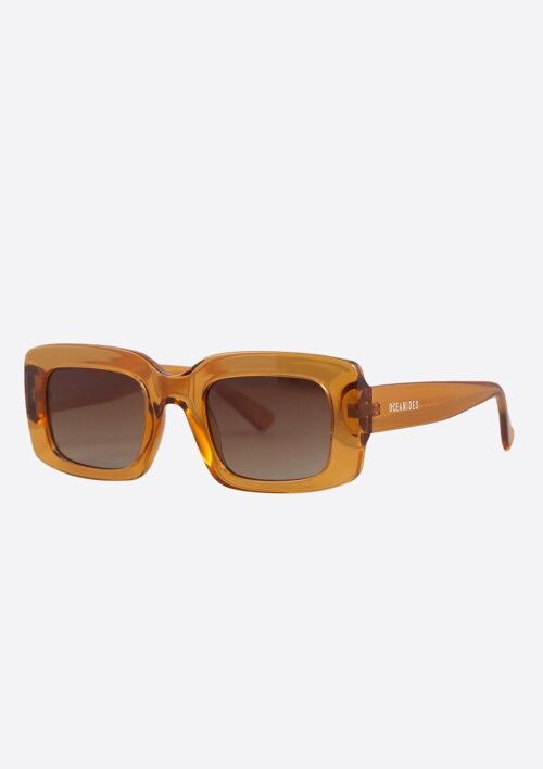 ECO-FRIENDLY SUNGLASSES (POLARIZED) - IDA CRYSTAL ORANGE BROWN