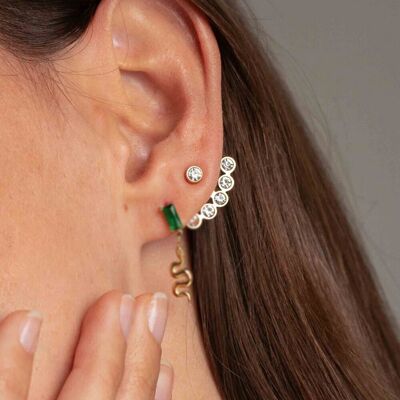 Oceano chip earrings - crystals and interchangeable part