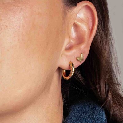 Petite Orria hoop earrings - zirconium oxides