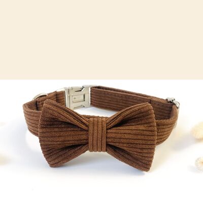 Brown Corduroy Bow Tie