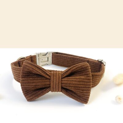 Brown Corduroy Bow Tie