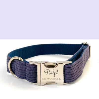 Lavender Velvet Dog Collar