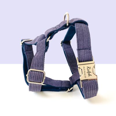 Lavendelfarbenes Cord-Hundegeschirr