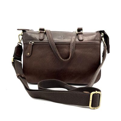 Genuine Leather shoulder bag, Brand Basile, art. BA3673TI