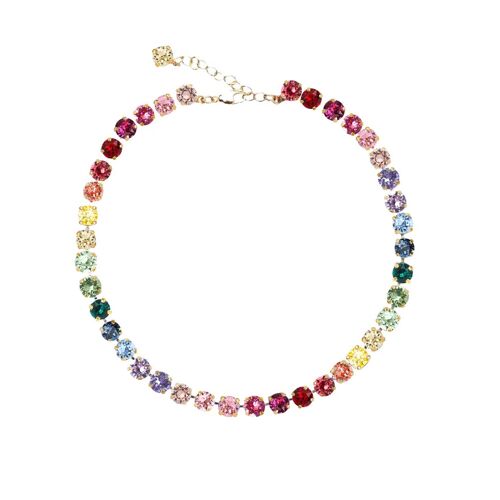 Collana Tennis Arcobaleno