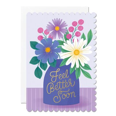 Feel Better Soon Vase | Greeting card