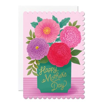 Jarrón Feliz Día de la Madre | Tarjeta de felicitación