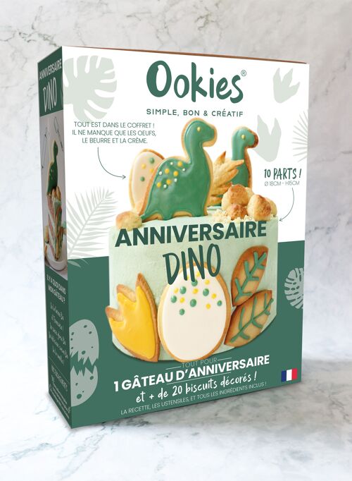 Atelier gâteau d'anniversaire Dino -Ookies®