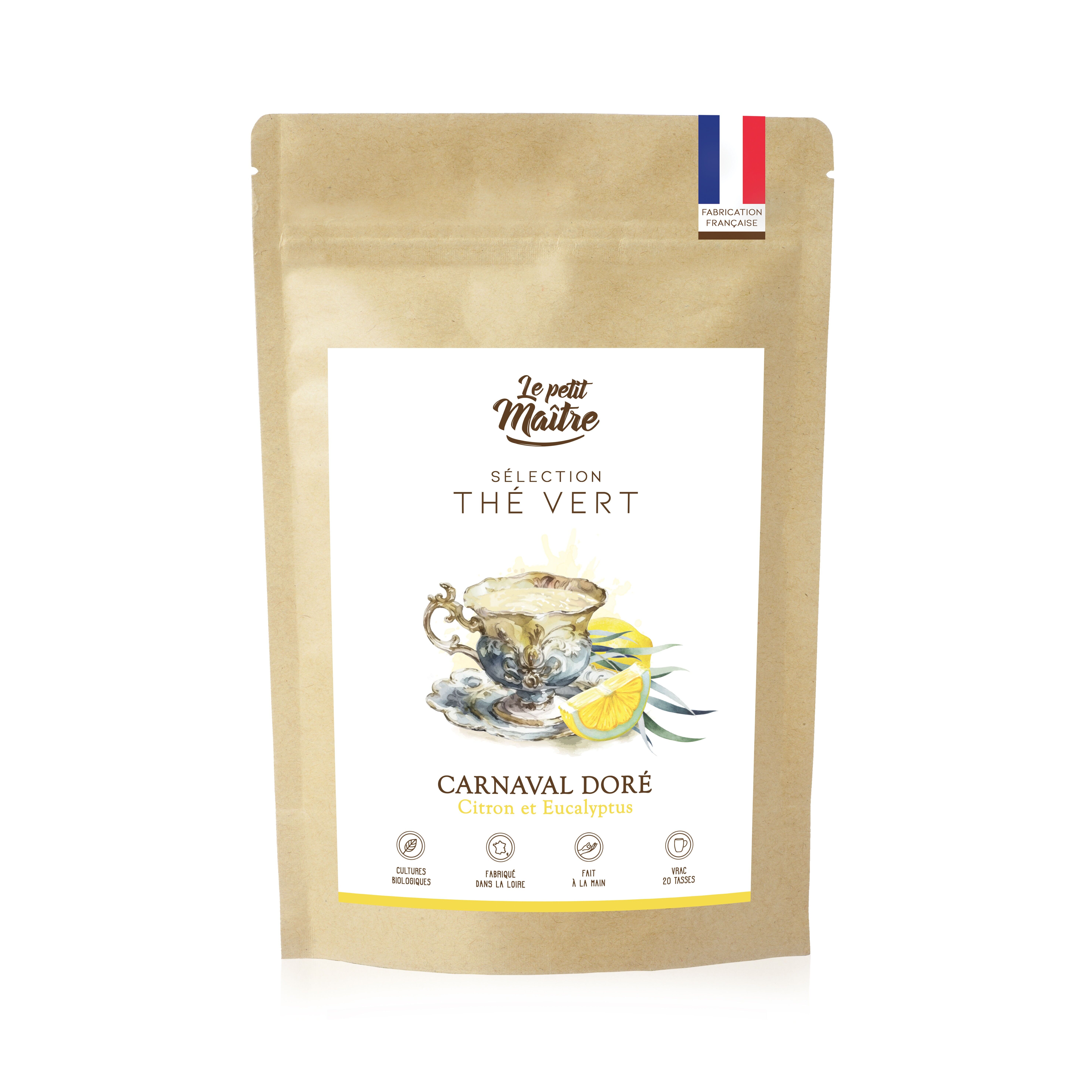 Green tea - Golden Carnival - Lemon and eucalyptus