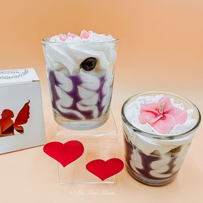 Mini gourmet candle with Cassis Freesia scent