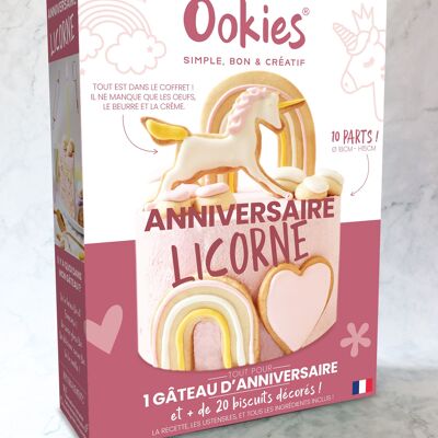 Atelier gâteau d'anniversaire Licorne-Ookies®