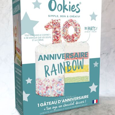Laboratorio di torta di compleanno arcobaleno -Oookies®