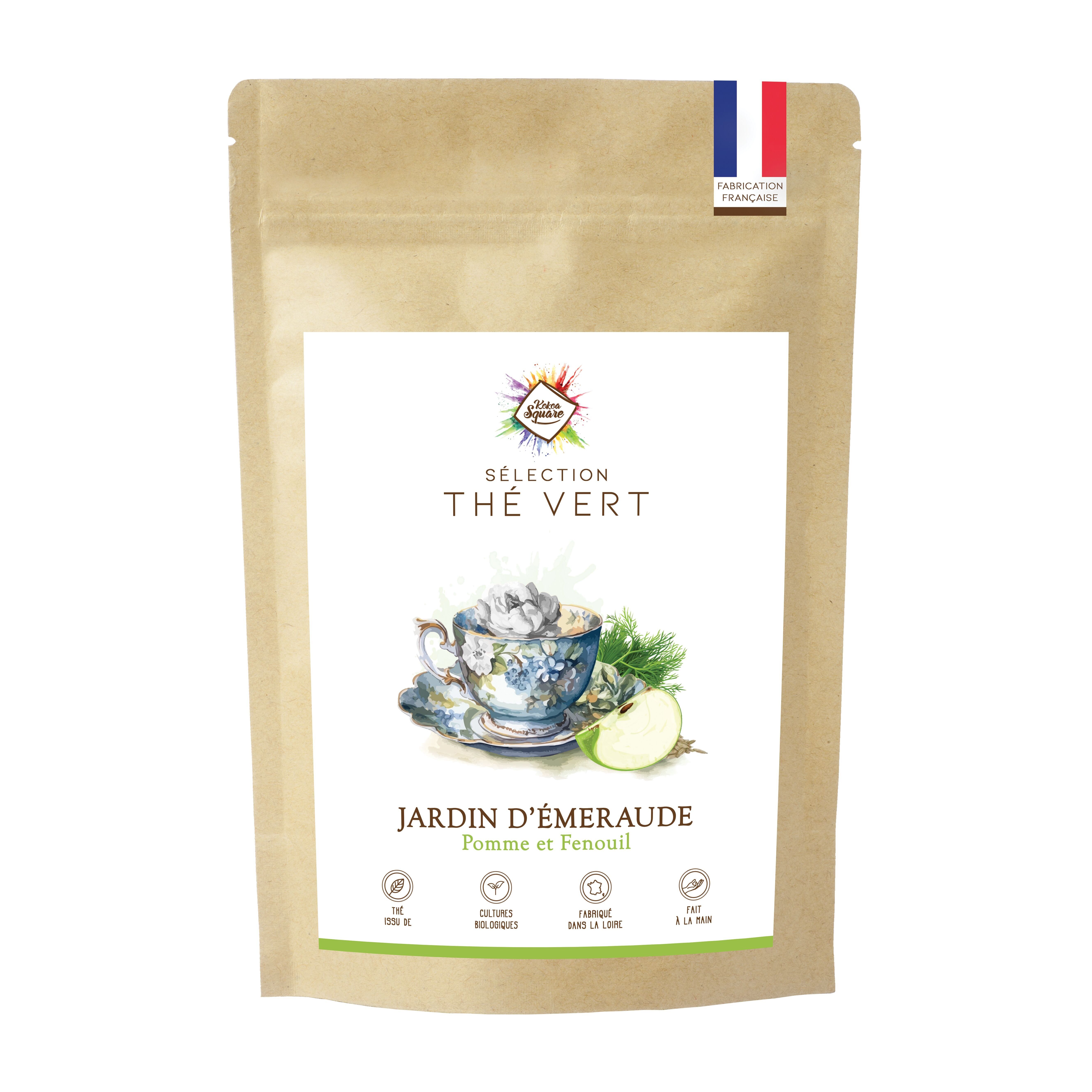 Grüner Tee – Smaragdgarten – Apfel und Fenchel