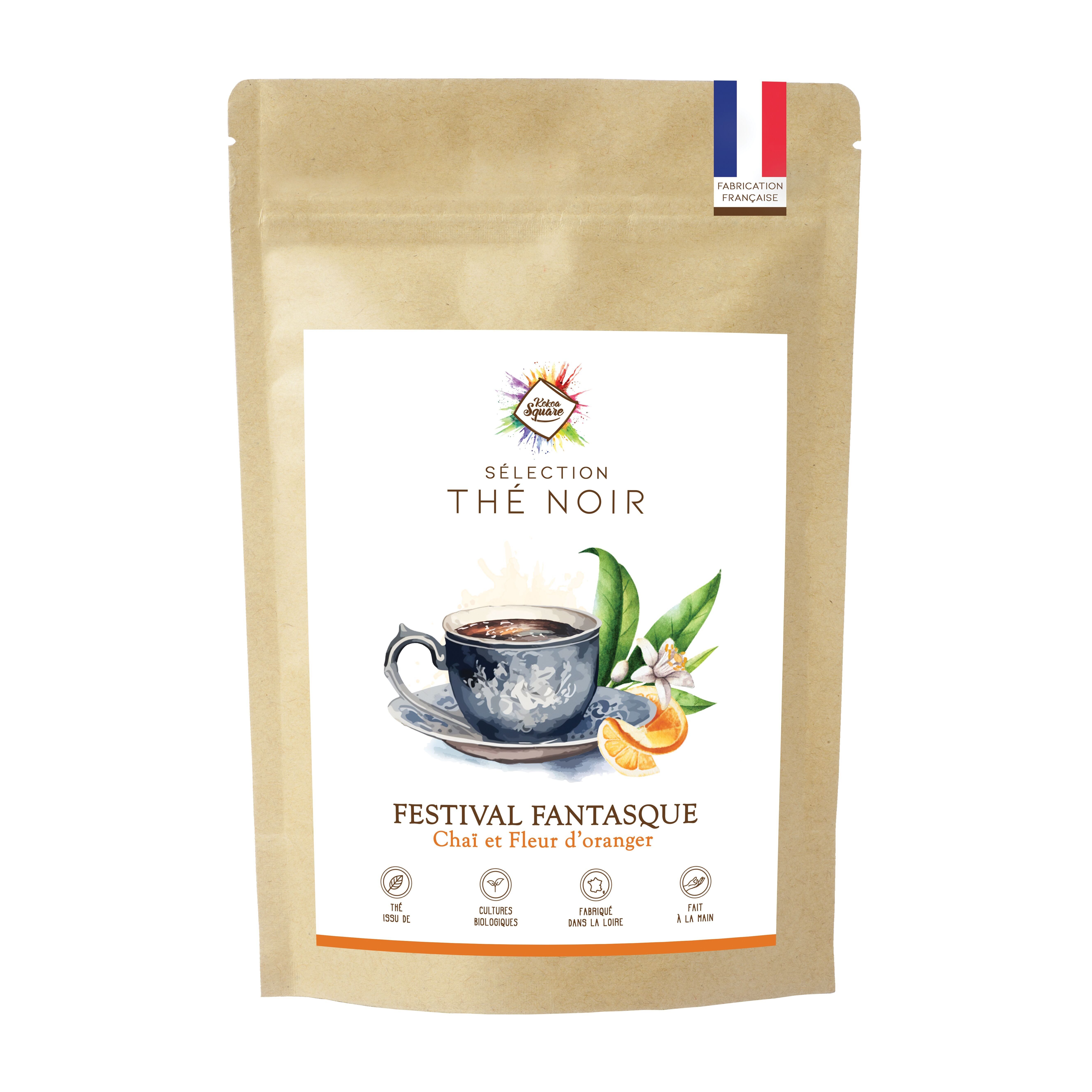 Tè nero - Festival stravagante - Chai e fiori d'arancio