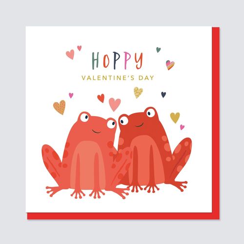 Frogs Valentine's Day Card