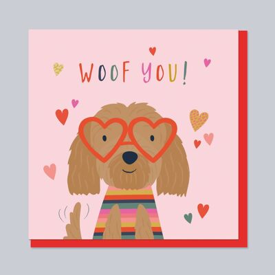 Valentinstagskarte für Hunde