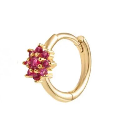 Lia gold buckle with pink zircons