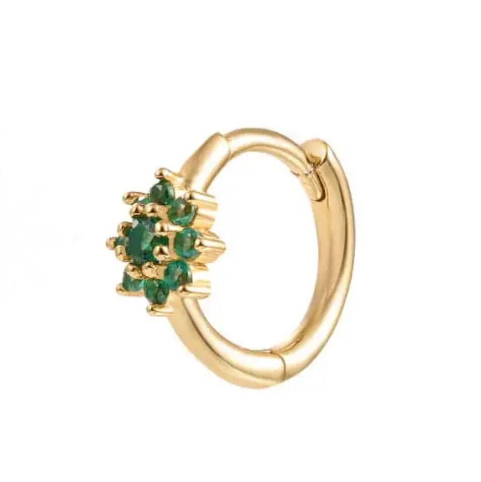 Fibbia Lia in oro 5.20 HT zirconi verdi