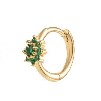 Gold Lia buckle 5.20 HT green zircons