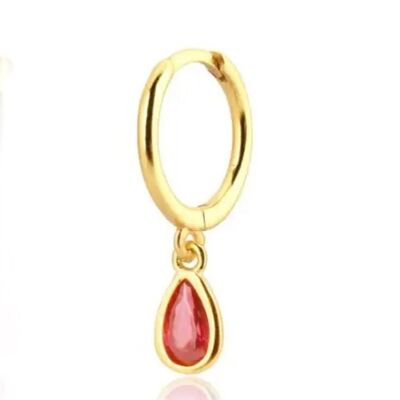 Gold Lyne buckle with pink zircon