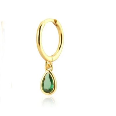Gold Lyne buckle with green zircon