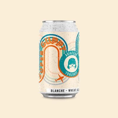 Super Guppy - Cerveza blanca en lata de 33cl - 4,5%