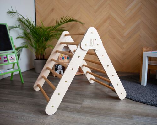 Climbing Triangle + Sliding Ramp for Kids