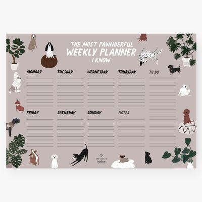 Weekly Planner / Petisfaction "DOGS"