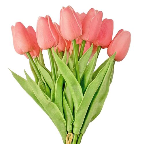 Real touch tulip stem, 32cm long - Pink