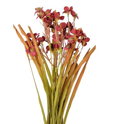 Mazzo di fiori artificiali Myosotis, lungo 55 cm, Borgogna