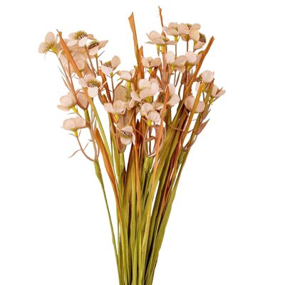Bouquet de fleurs artificielles Myosotis, 55 cm de long - Beige
