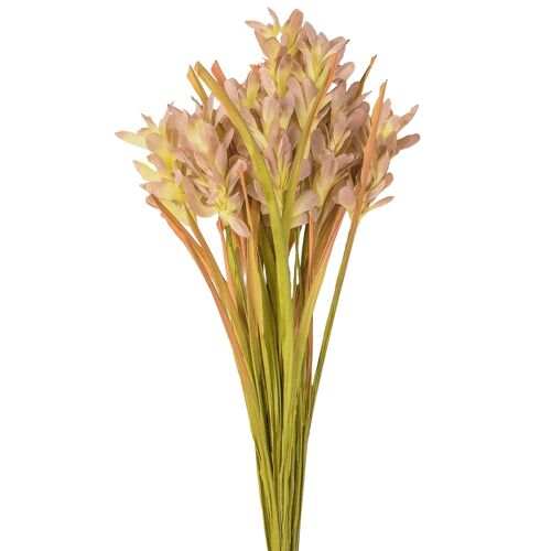 Gladiolus artificial flower bunch, 57cm long - Brownish green